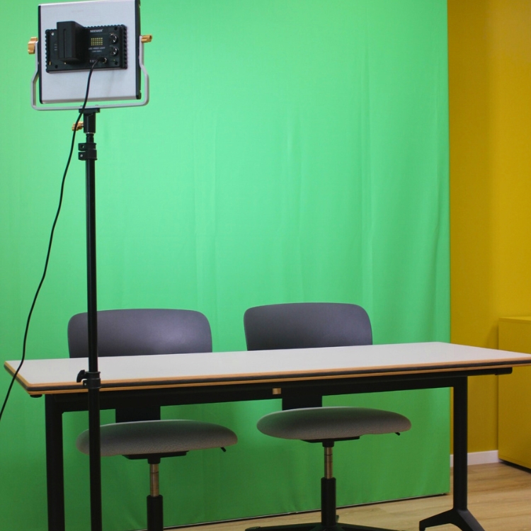 Greenscreen Setup Raum 101