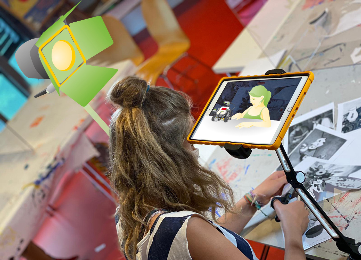 Kreative Arbeit im Medienworkshop